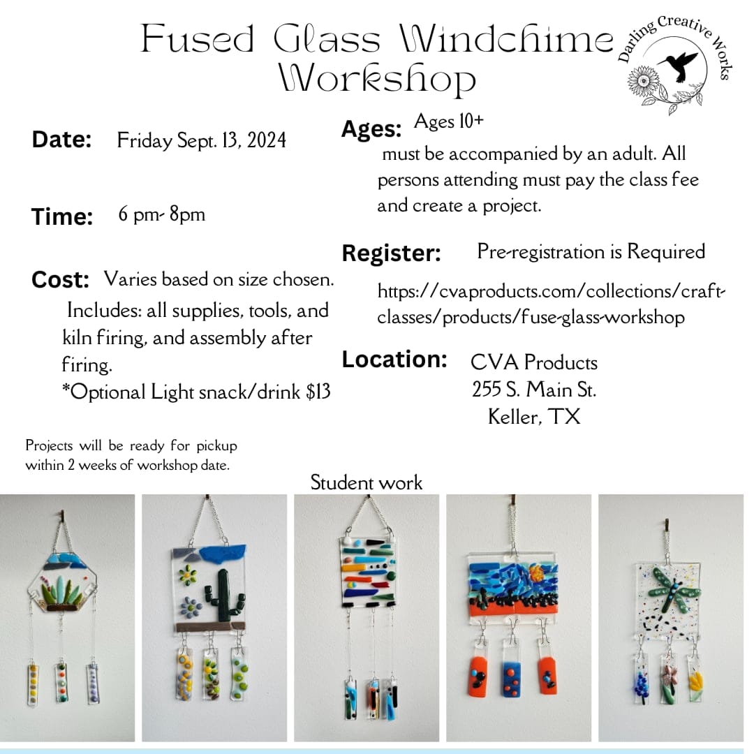 Fused Glass Windchimes Workshop