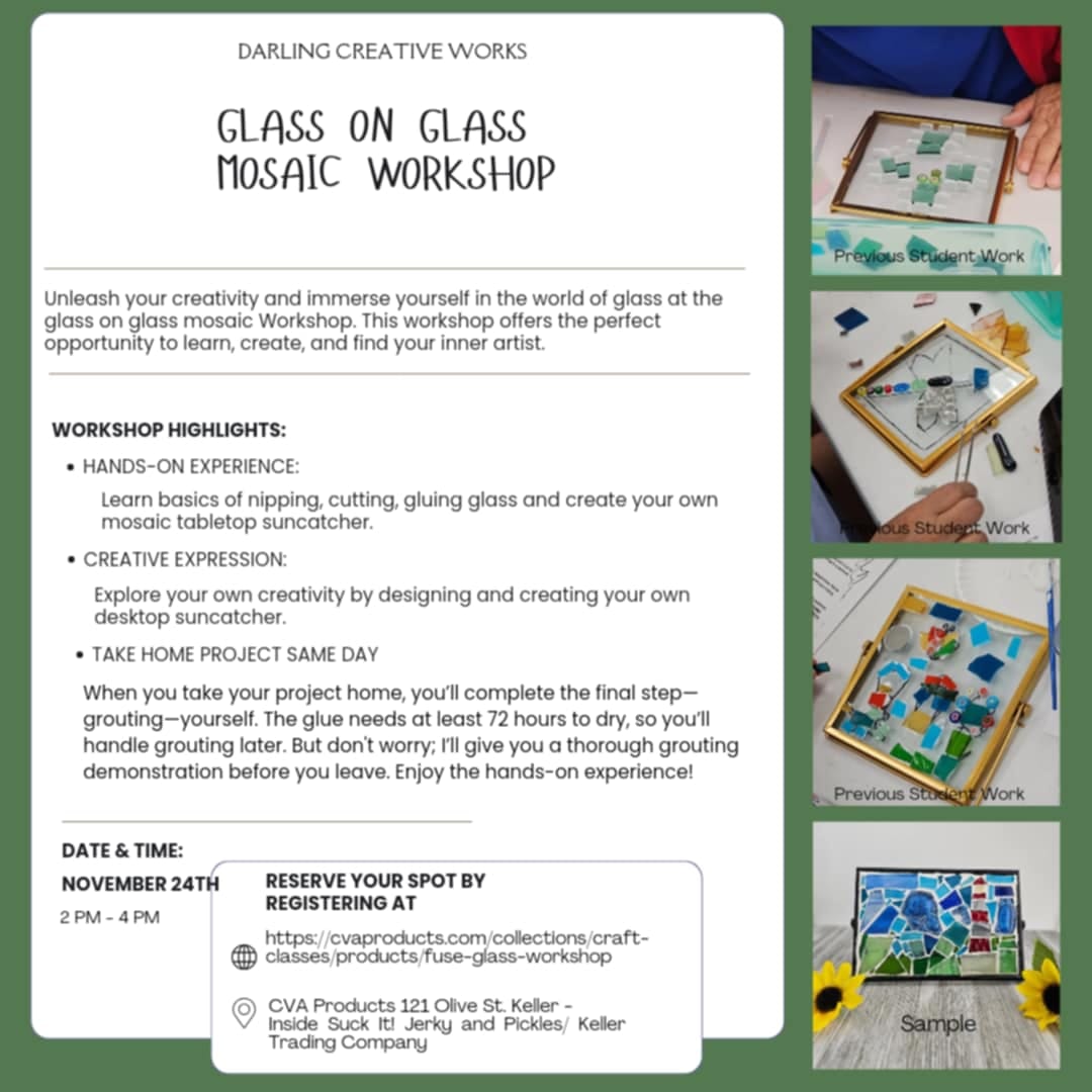 Get Creative with Glass-on-Glass Mosaic Workshop