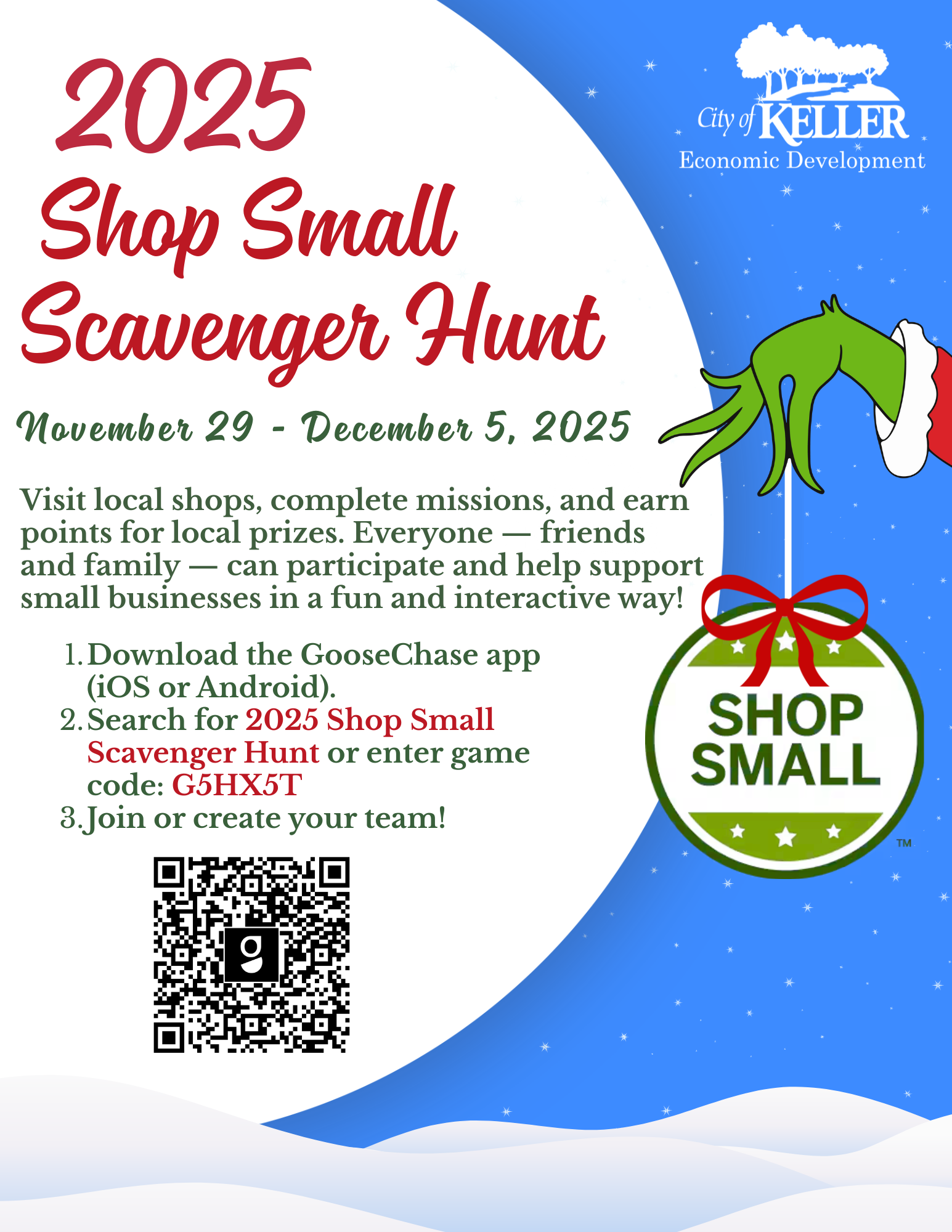 2025 Shop Small Scavenger Hunt