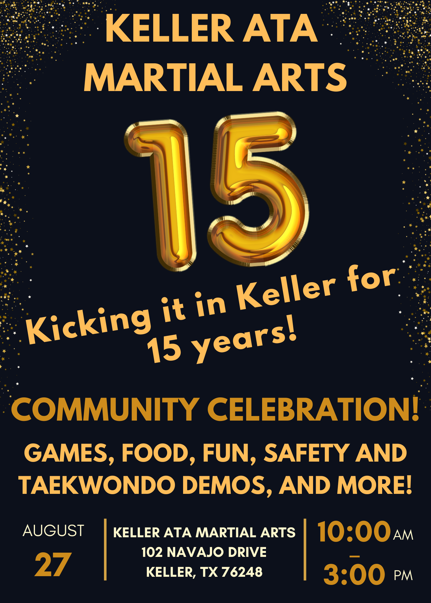 Community Event – 15th Anniversary Celebration!