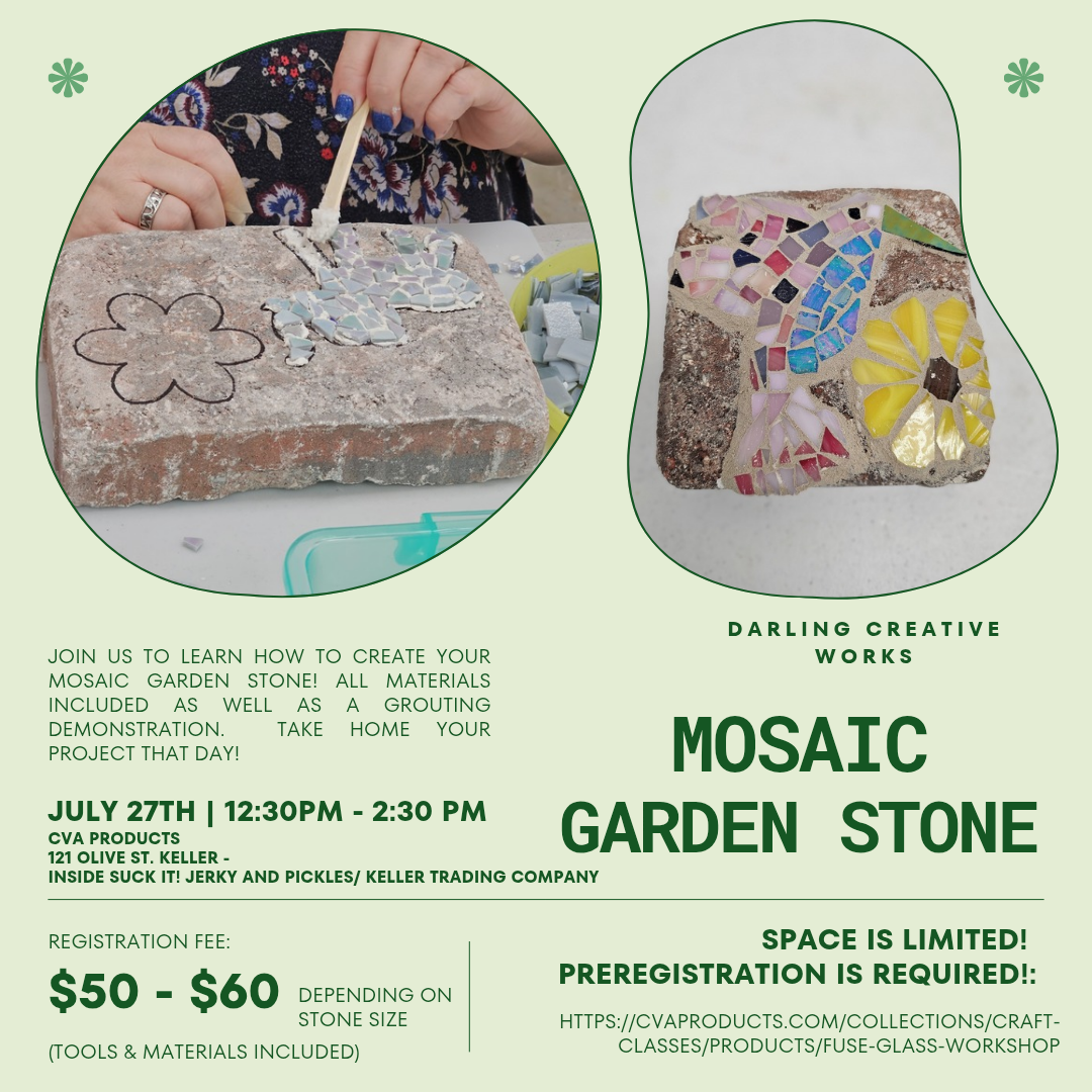 Mosaic Garden Stone DIY Workshop